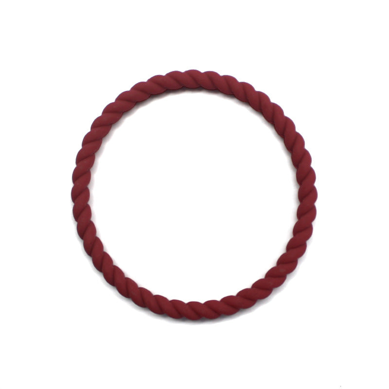 Wholesale Twist Multicolor Stretch Silicone Bracelet